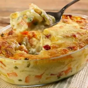 Gratinado de Legumes e Requeijão